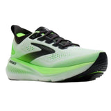 Brooks Men's Glycerin 23 154 White Phantom Green Gecko Plush Cushion Balanced Support Running Shoes (Medium D Width) ThatShoeStore