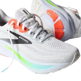 Brooks Men's 110442 112 Ghost 17 White Pink Clay Gecko Neutral Cushion Running Shoes (Wide 2E Width) ThatShoeStore