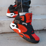 Patrick Ewing Athletics Men's 1BM01784 602 ROGUE X DEATH ROW RECORDS Red Black Basketball Shoes ThatShoeStore