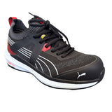 Puma Men's 645165 Turbo Black Red Low Safety Toe Metal Free Work Shoes ThatShoeStore