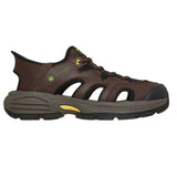 Skechers Men's 256083 John Deere Fairport Dumars Chocolate Slip-ins Fisherman Sandals (Extra Wide) ThatShoeStore