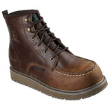 Skechers Men's 256117 John Deere Flex Wedge Ranger Wild Yew Brown Waterproof Safety Toe Metal-Free Work Boots (Medium) ThatShoeStore