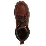 Skechers Men's 256131 John Deere Kadmiel Red Brown Waterproof Air-Cooled Memory Foam Work Boots ThatShoeStore