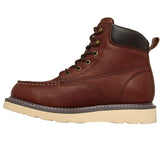 Skechers Men's 256131 John Deere Kadmiel Red Brown Waterproof Air-Cooled Memory Foam Work Boots ThatShoeStore