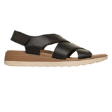 Skechers Women's 113893 BOBS Arch Fit Oasis Cozy Crosser Black Vegan Arch Fit Sandals ThatShoeStore