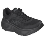 Skechers Women's 108367 Max Cushioning Endeavour Air-Cooled Goga Mat Lace-Up Black Slip Resistant Work Shoes ThatShoeStore