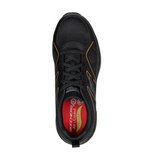 Skechers Men's 200152  Vigorit Black Orange Arch Fit SR Safety Toe Work Shoes ThatShoeStore