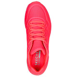 Skechers Women's 155634 UNO 2- Great Kolor Neon Coral Casual Shoes ThatShoeStore