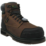 Skechers Men's 256017 John Deere Roughcutter Pinegrip Dark Brown Slip Resistant Composite Toe Met Guard Work Boots (Extra Wide) ThatShoeStore