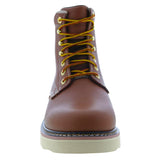 Skechers Men's 200010 Pettus Lebaum Dark Brown Work Boots ThatShoeStore