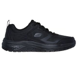 Skechers Men's 200296 Street Treader Black Slip Resistant Work Shoes ThatShoeStore