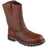 Skechers Men's 200377 Longrider Highland Hill Brown Steel Safety Toe Work Boots ThatShoeStore