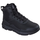 Skechers Men's 200421 Terradraft Tactical Electrical Hazard Slip Resistant Work Boots Shoes Black ThatShoeStore