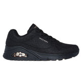 Skechers Women's 177023 Uno-Coruscate Black Casual Shoes ThatShoeStore