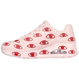 Skechers Women's 177955 Ricardo Cavolo Uno Many Eyes Pink Red Casual Shoes ThatShoeStore