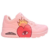 Skechers Women's 177956 Ricardo Cavolo UNO Flaming Heart Pink Multi Casual Shoes ThatShoeStore