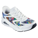 Skechers Women's 177931 Jen Stark: Tres-Air Uno-Iris Drip White Multi Slip-Ins Casual Shoes ThatShoeStore
