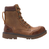 Timberland PRO Men’s TB-0A6797-EM4 8IN Whitman Medium Brown Full-Grain Waterproof Safety Toe Metal Free Work Boots ThatShoeStore