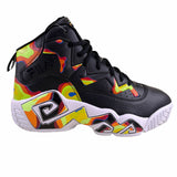Fila Men's 1BM01745-024 MB Jamal Mashburn Black Red Orange Fila Red Retro Basketball Shoes ThatShoeStore