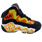 Fila Men's 1BM01749-423 MB Jamal Mashburn Navy Orange Yellow Retro Basketball Shoes ThatShoeStore