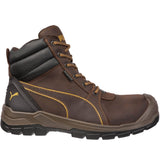 Puma Men's 630925 Tornado Brown Mid Waterproof Soft Toe Work Boots ThatShoeStore