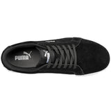 Puma Men's 640015 Iconic Suede Low Black  Composite Safety Toe Metal Free  Work Shoes ThatShoeStore