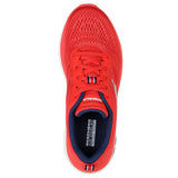 Skechers Women's 124578 Go Walk Hyper Burst-Space Insight Red/Navy Athletic Shoes ThatShoeStore