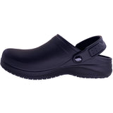 Skechers Men's 200092 Arch Fit Riverbound Slip Resistant Work Shoes Clogs Black ThatShoeStore