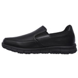 Skechers Men's 77157 Nampa Groton Slip Resistant Black Work Shoes ThatShoeStore