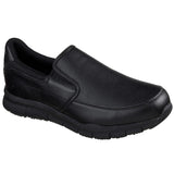Skechers Men's 77157 Nampa Groton Slip Resistant Black Work Shoes ThatShoeStore